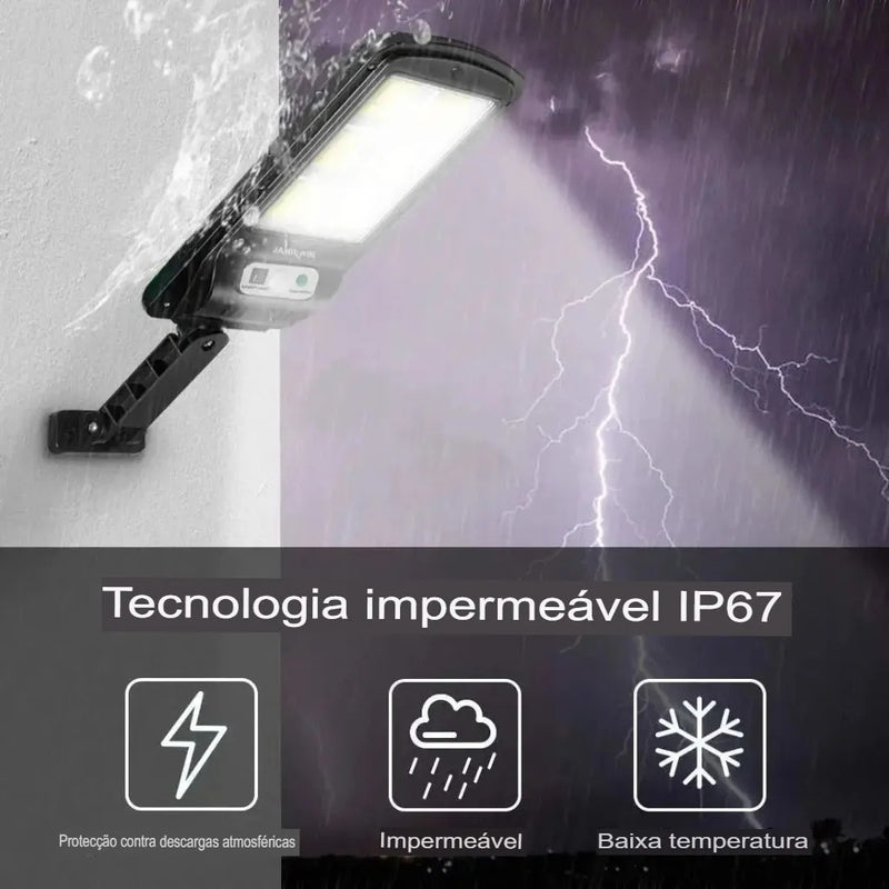 Luz solar inteligente, luz de rua com sensor de movimento, holofote ultra brilhante com 3 modos de função, 1 - 2 - 3 ou 4 no pack.