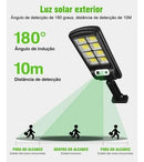 Luz solar inteligente, luz de rua com sensor de movimento, holofote ultra brilhante com 3 modos de função, 1 - 2 - 3 ou 4 no pack.