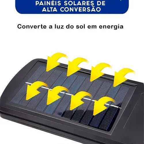 Luz solar inteligente, luz de rua com sensor de movimento, holofote ultra brilhante com 3 modos de função, 1 - 2 - 3 ou 4 no pack.