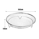 Rack de Fritadeira a ar de três camadas grelha aço inoxidável AirFryer ferramenta assadeira grelha de cozimento fritadeiras a ar acessórios de cozinha (quadrado, retângulo e redondo)
