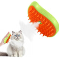 Escova elétrica 3 em 1 para pelo de cachorro e gato, escova elétrica para limpeza de animais de estimação, spray de vapor, massagem, remoção de pelos, pente anti-voador