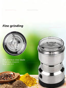 Moedor elétrico portátil uso doméstico, comida ultrafina, especiarias para bebês, pimenta, grãos de café, aço inoxidável  qualidade alimentar, fácil de limpar