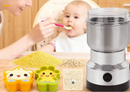 Moedor elétrico portátil uso doméstico, comida ultrafina, especiarias para bebês, pimenta, grãos de café, aço inoxidável  qualidade alimentar, fácil de limpar