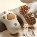 Escova elétrica 3 em 1 para pelo de cachorro e gato, escova elétrica para limpeza de animais de estimação, spray de vapor, massagem, remoção de pelos, pente anti-voador
